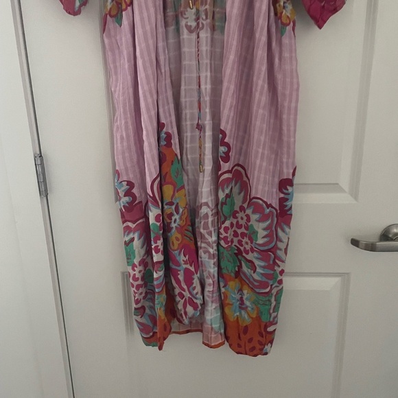 Anthropologie Conditions Apply Printed Tie Waist Kimono - Picture 11 of 12